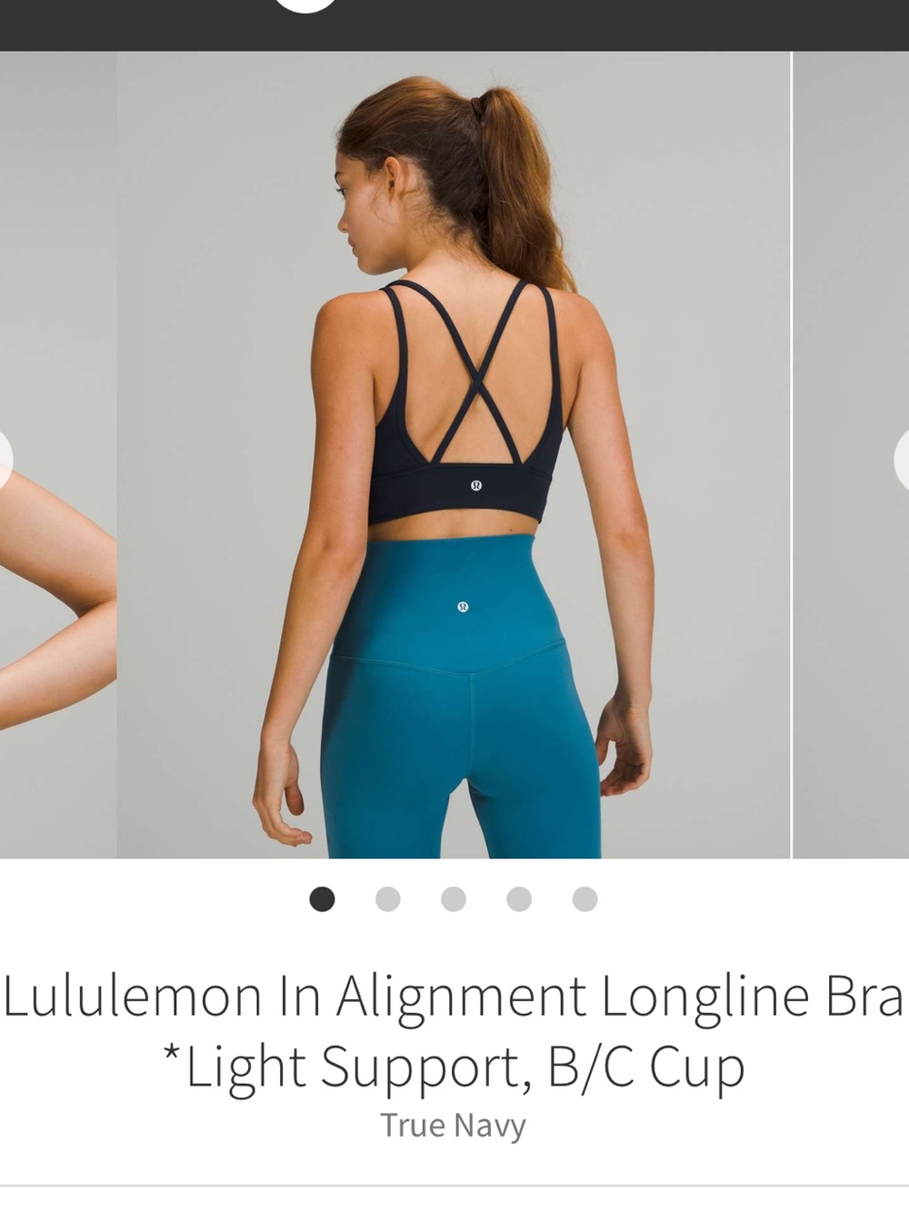 Lululemon In Alignment Longline Bra - Picture 6 of 6